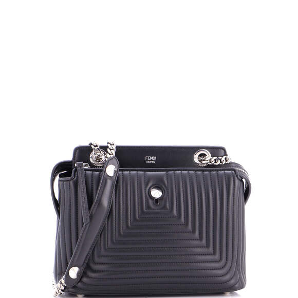 Fendi Handbags - Fendi Small DotCom Click Shoulder Bag Quilted Leather